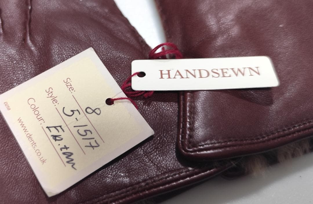 Y新品 DENTS デンツ 紳士 レザーグローブ 8 羊革ラビットファー