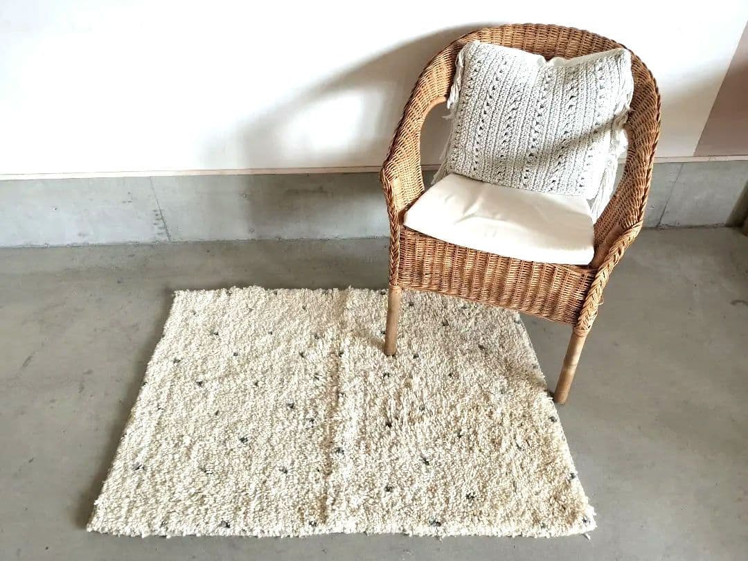 新品/人気/淡いグレードット　アイボリーベースベニワレンNo.693