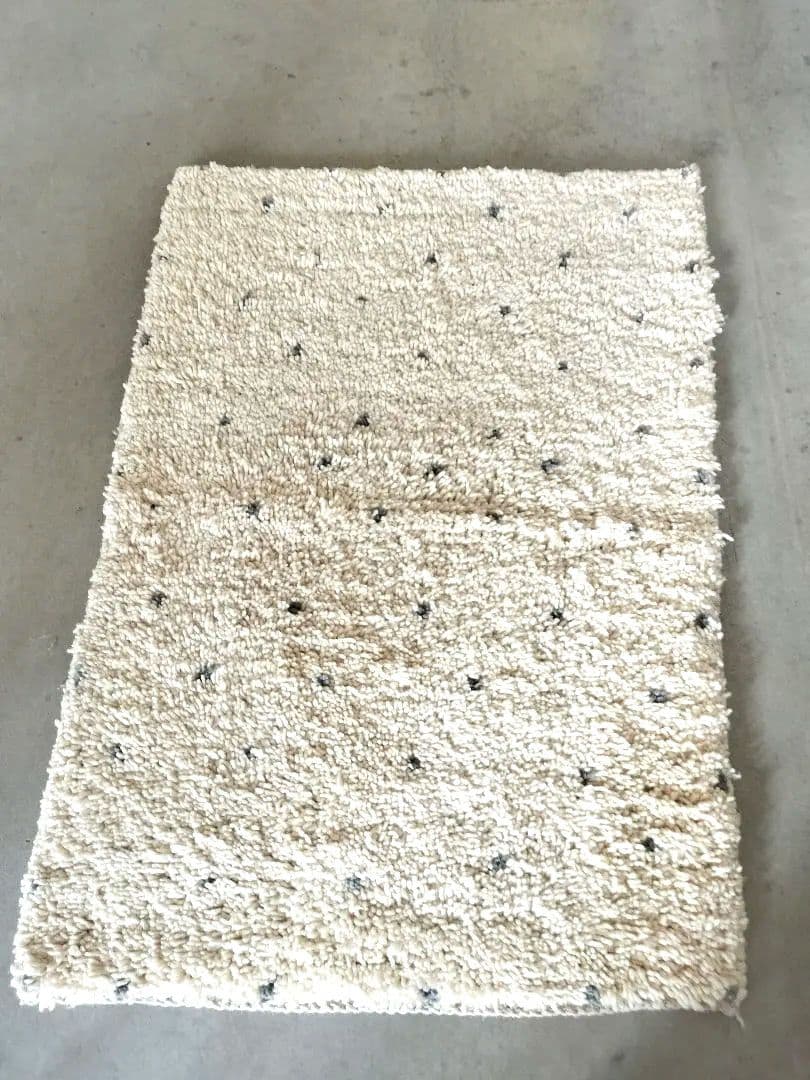 新品/人気/淡いグレードット　アイボリーベースベニワレンNo.693