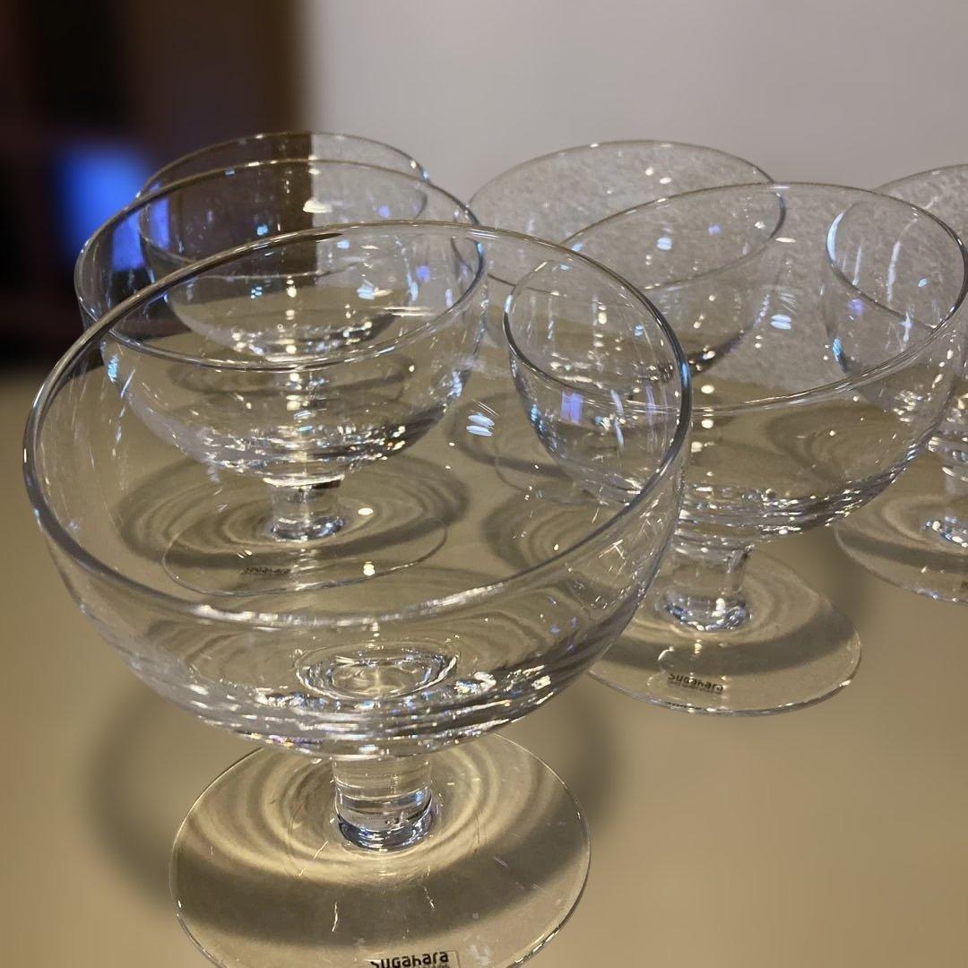 スガハラ　Sugawara ガラス　フラッペグラス　6個セット　業務用食器