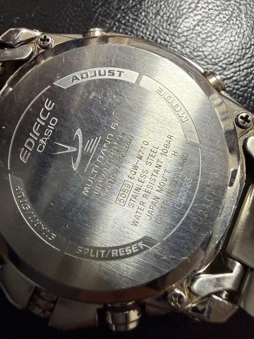 CASIO EDIFICE EQW-M710 電波ソーラー時計 クロノ最終値下げ