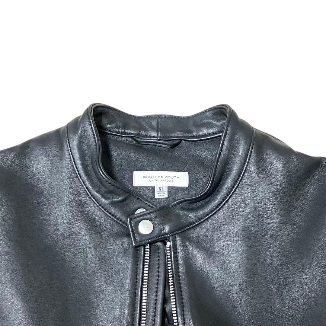 BEAUTY&YOUTH ユナイテッドアローズ ライダースジャケット シングル