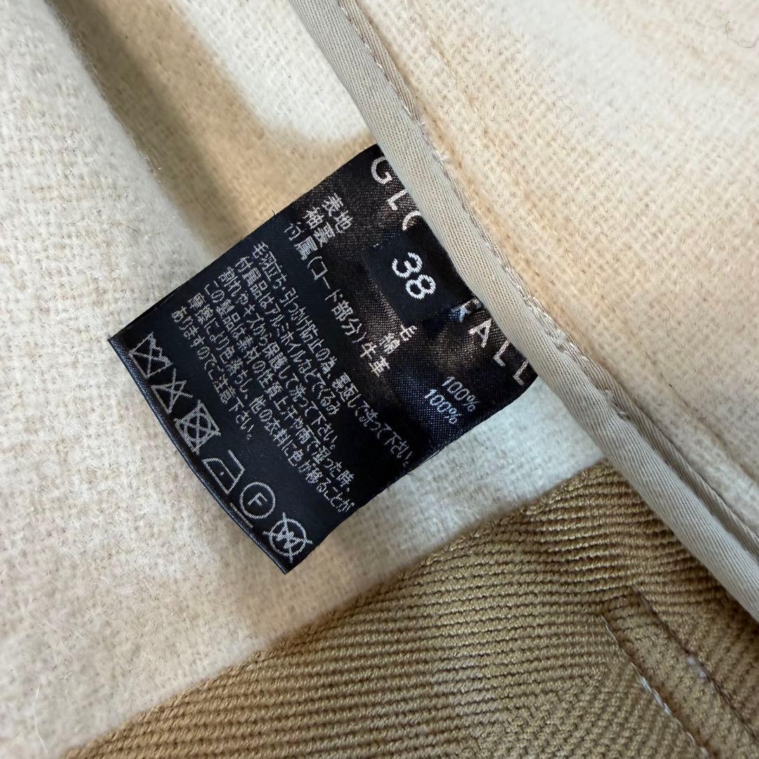 グローバーオールGALERIE VIE ダッフルコート　アイボリー　ヘリンボーン