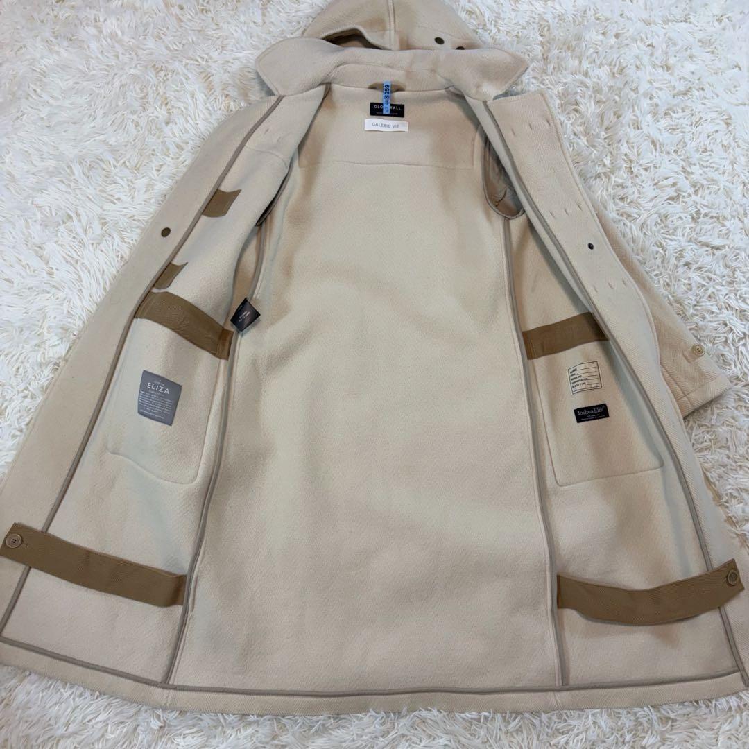 グローバーオールGALERIE VIE ダッフルコート　アイボリー　ヘリンボーン
