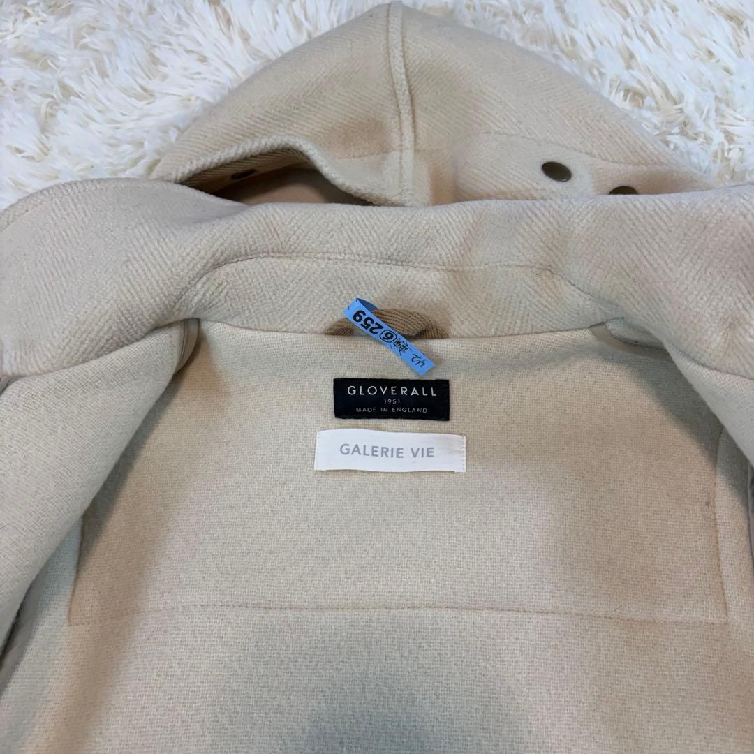 グローバーオールGALERIE VIE ダッフルコート　アイボリー　ヘリンボーン
