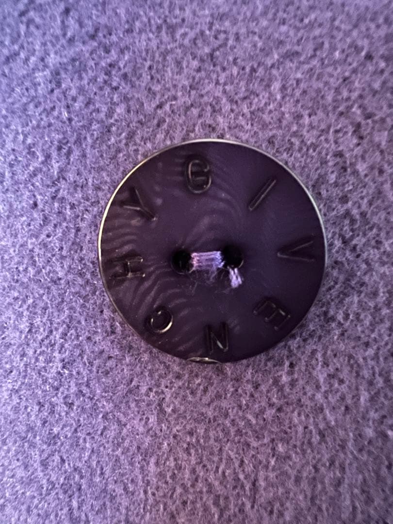 GIVENCHY ロングコート　紫　アンゴラ60%ウール40%　大きいサイズ44