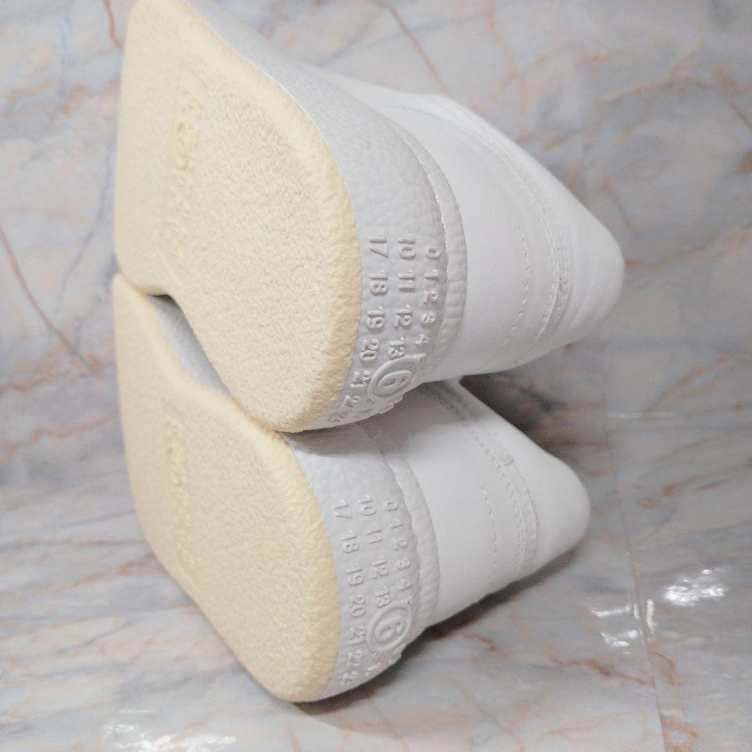 MM6 メゾンマルジェラ 白 レザースニーカー 35 極美品