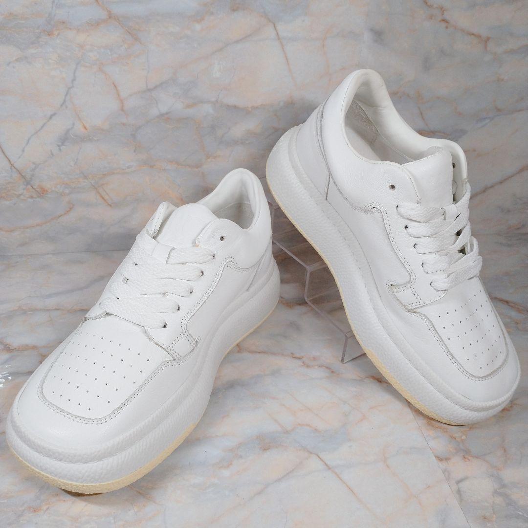 MM6 メゾンマルジェラ 白 レザースニーカー 35 極美品