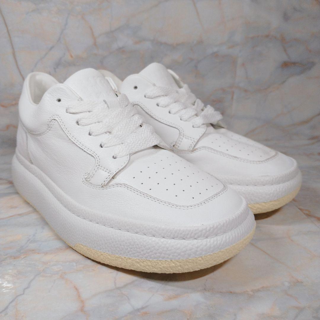 MM6 メゾンマルジェラ 白 レザースニーカー 35 極美品