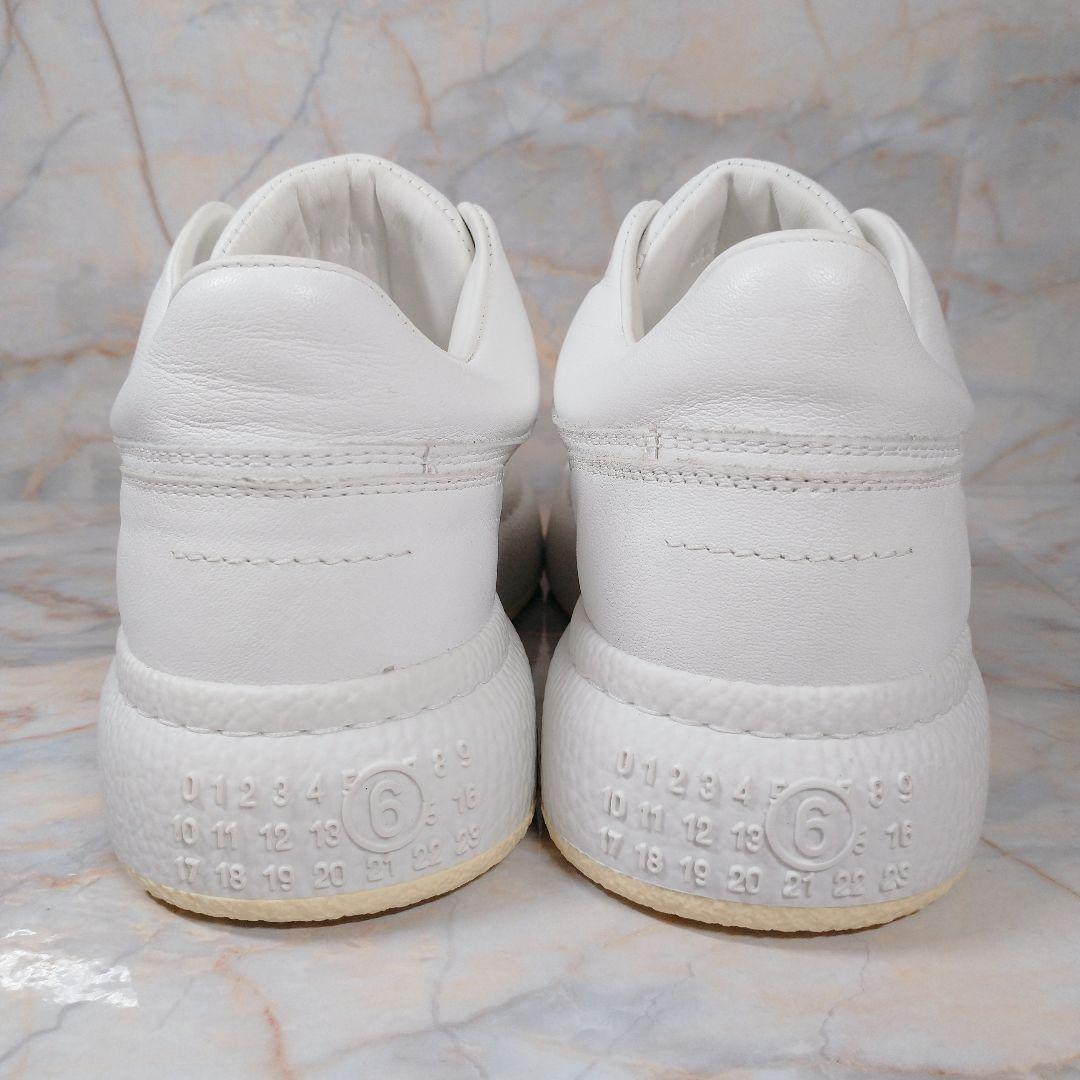 MM6 メゾンマルジェラ 白 レザースニーカー 35 極美品