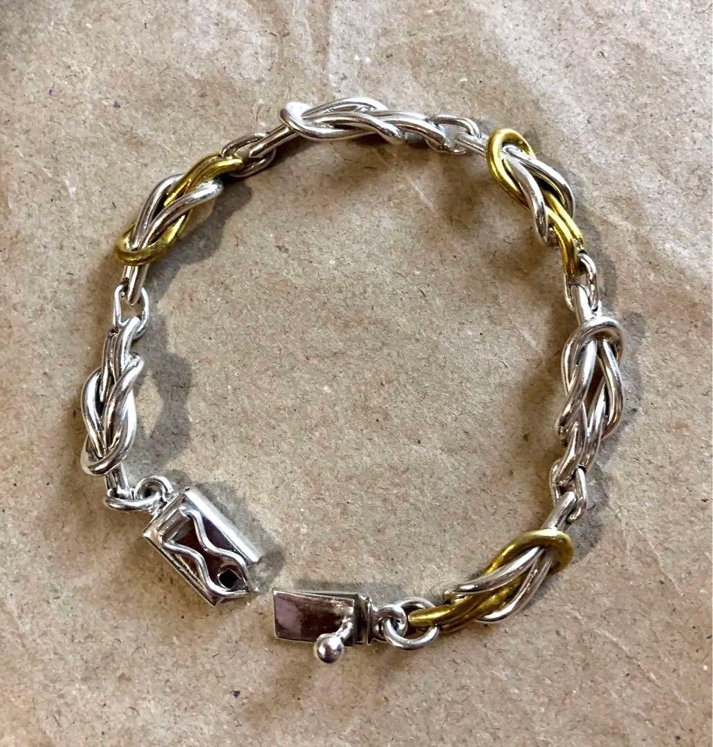 メキシコ製 old vintage 925 ノットリンク ブレスレット