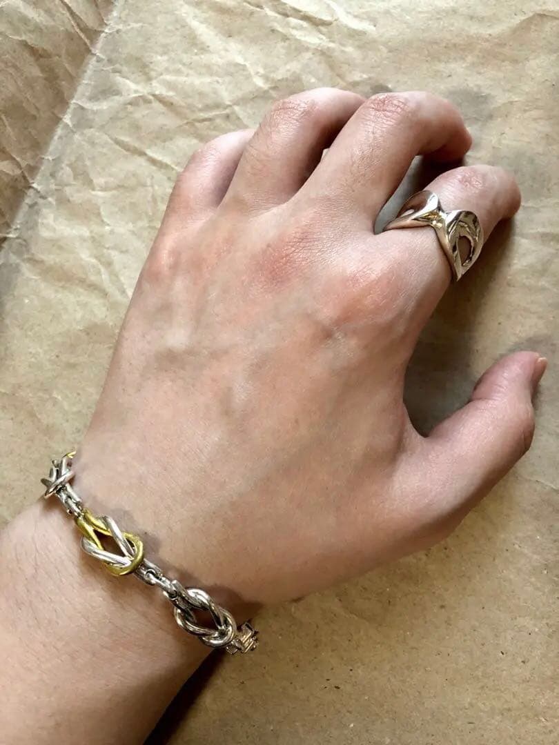 メキシコ製 old vintage 925 ノットリンク ブレスレット