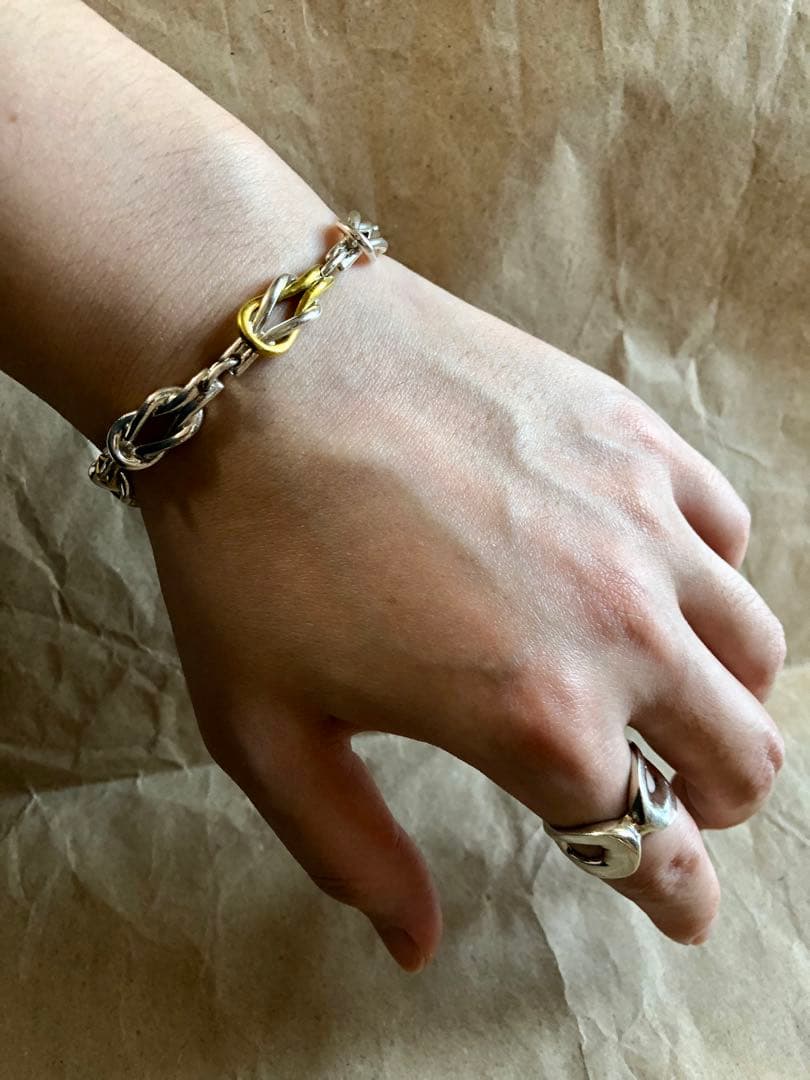 メキシコ製 old vintage 925 ノットリンク ブレスレット