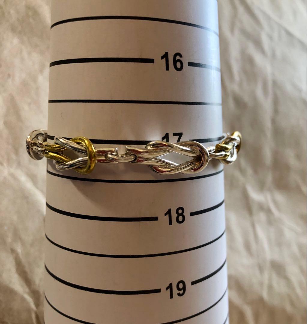 メキシコ製 old vintage 925 ノットリンク ブレスレット