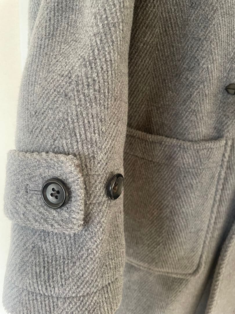 【希少サイズ】ORCIVAL ダッフルコート グレー　2