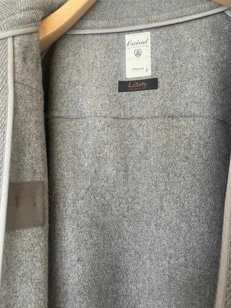 【希少サイズ】ORCIVAL ダッフルコート グレー　2