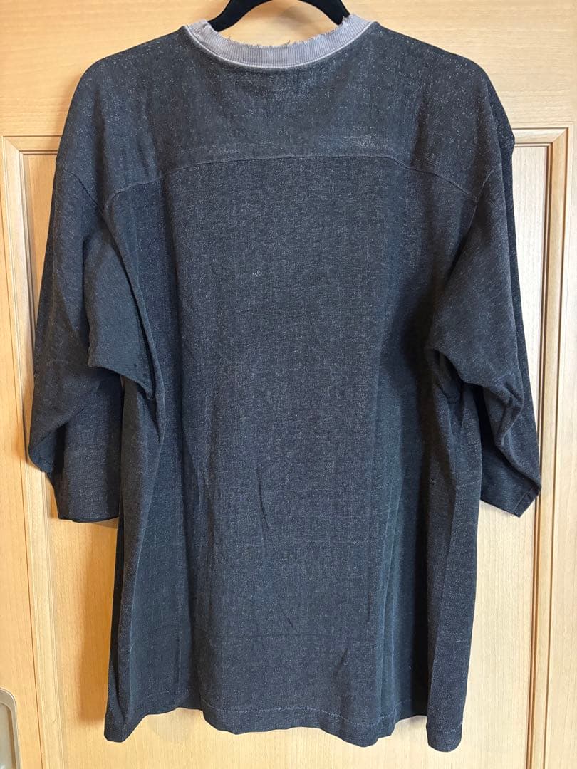 希少 70’schampion footballT ブラックボディ　ヴィンテージ