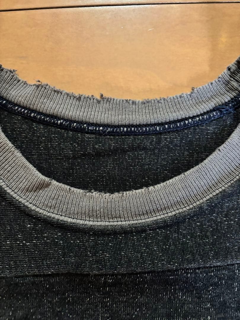 希少 70’schampion footballT ブラックボディ　ヴィンテージ