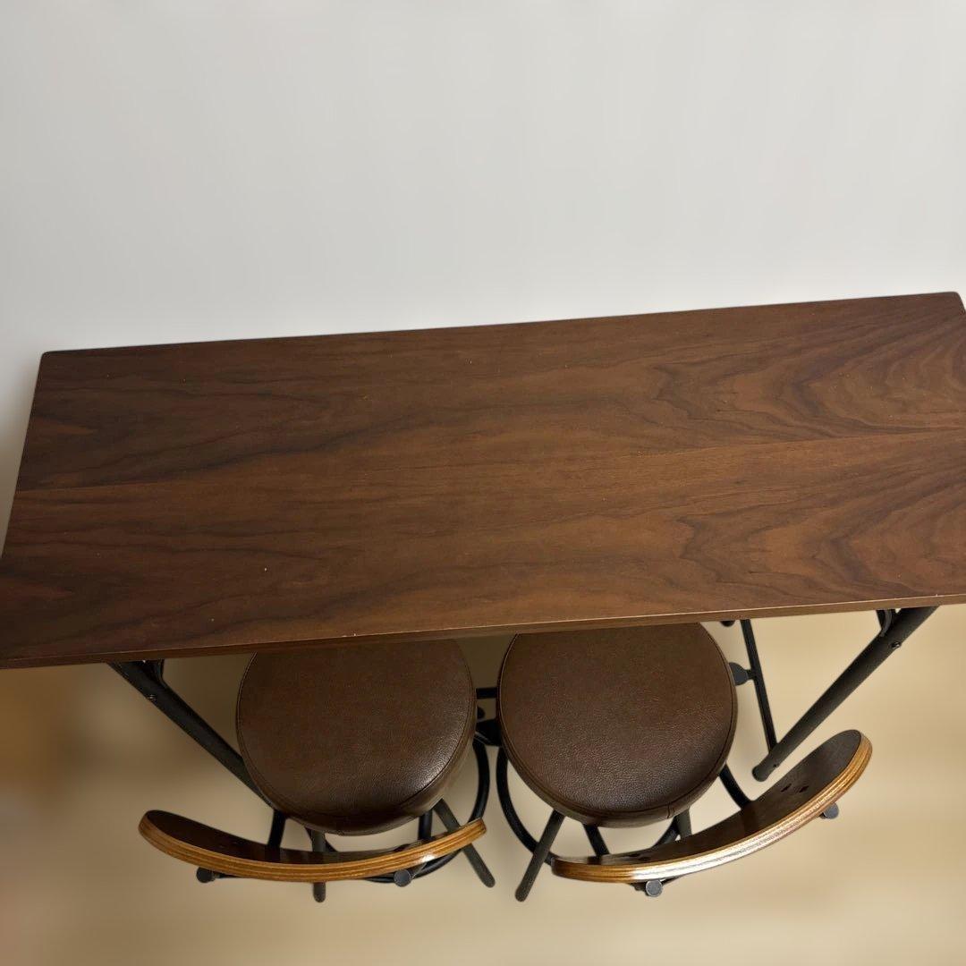 美品 ナチュラルダイニング3点セット 昇降回転チェア付 新横浜引取可