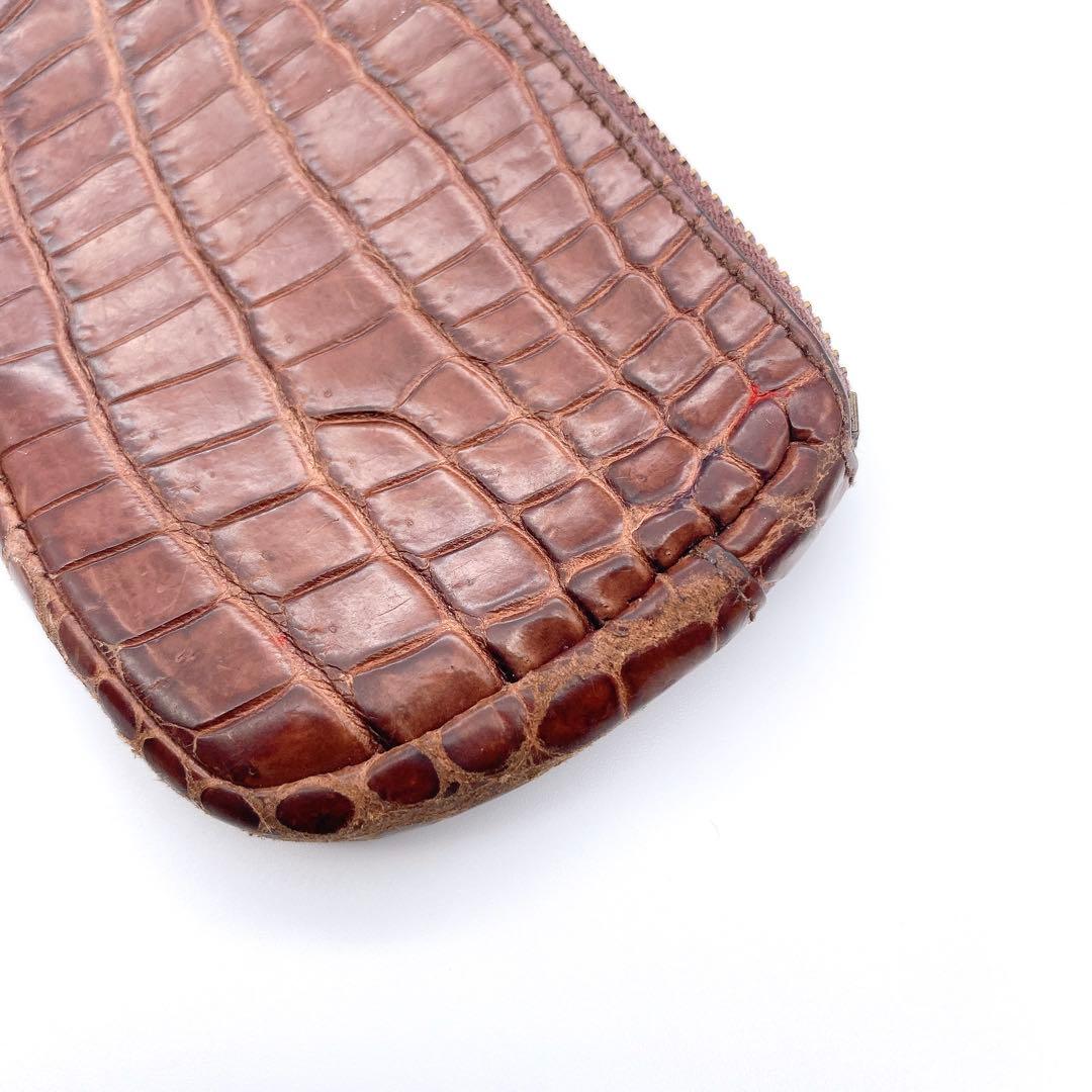 【激レア】BOTTEGA VENETA ボッテガ クロコダイル ケース 茶