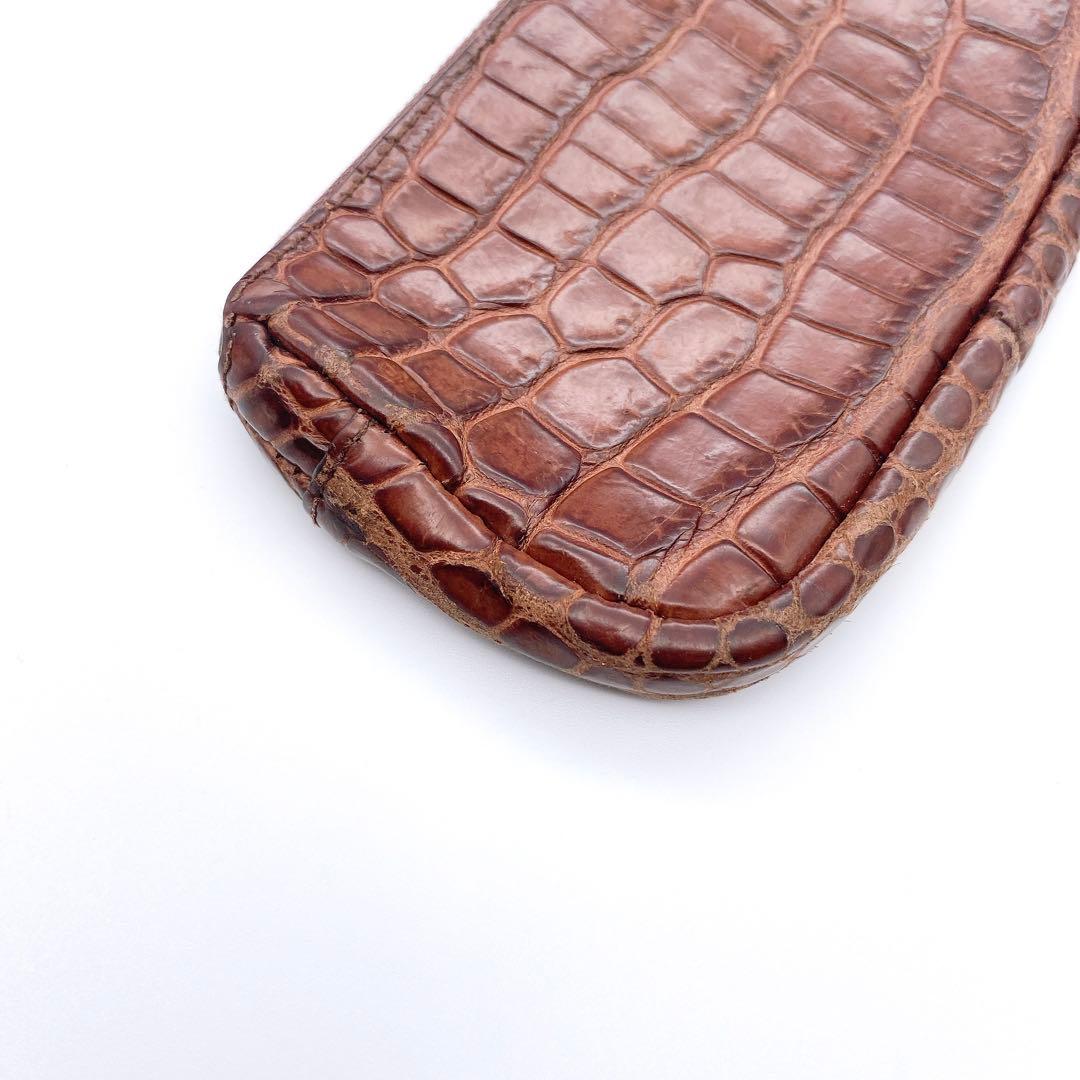 【激レア】BOTTEGA VENETA ボッテガ クロコダイル ケース 茶
