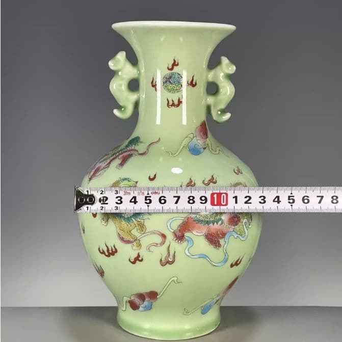 中国花瓶景徳鎮 陶磁器 工芸品 美術品 装飾品置物