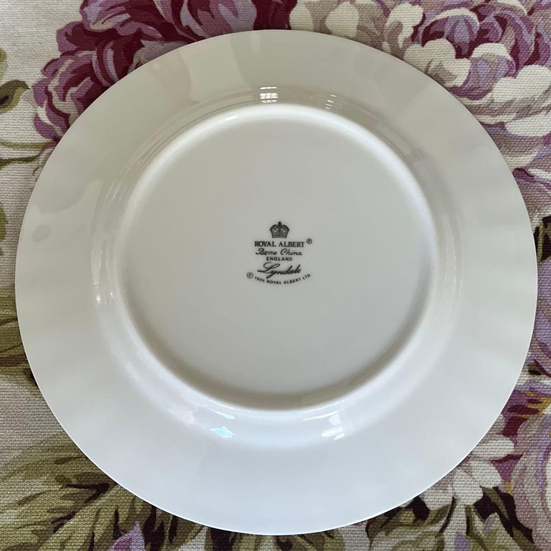 【レア美品】英国製　ロイヤルアルバート★リンデール★ケーキ皿