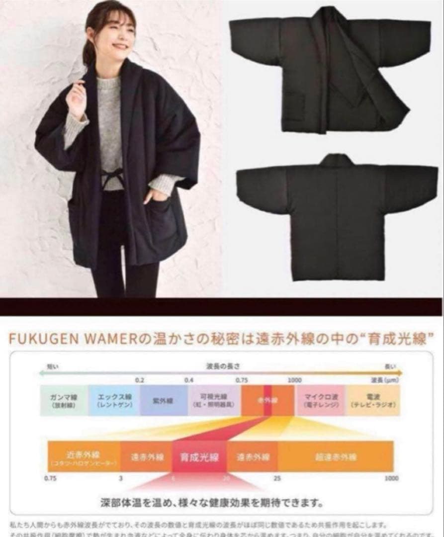 【新品・未使用品】LOUVREDO 正規　はんてん　ルーヴルドー温活　リカバリー