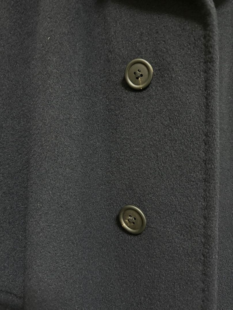 T50 メンズ バーバリー高級カシミア100%ロングトレンチコート 美品