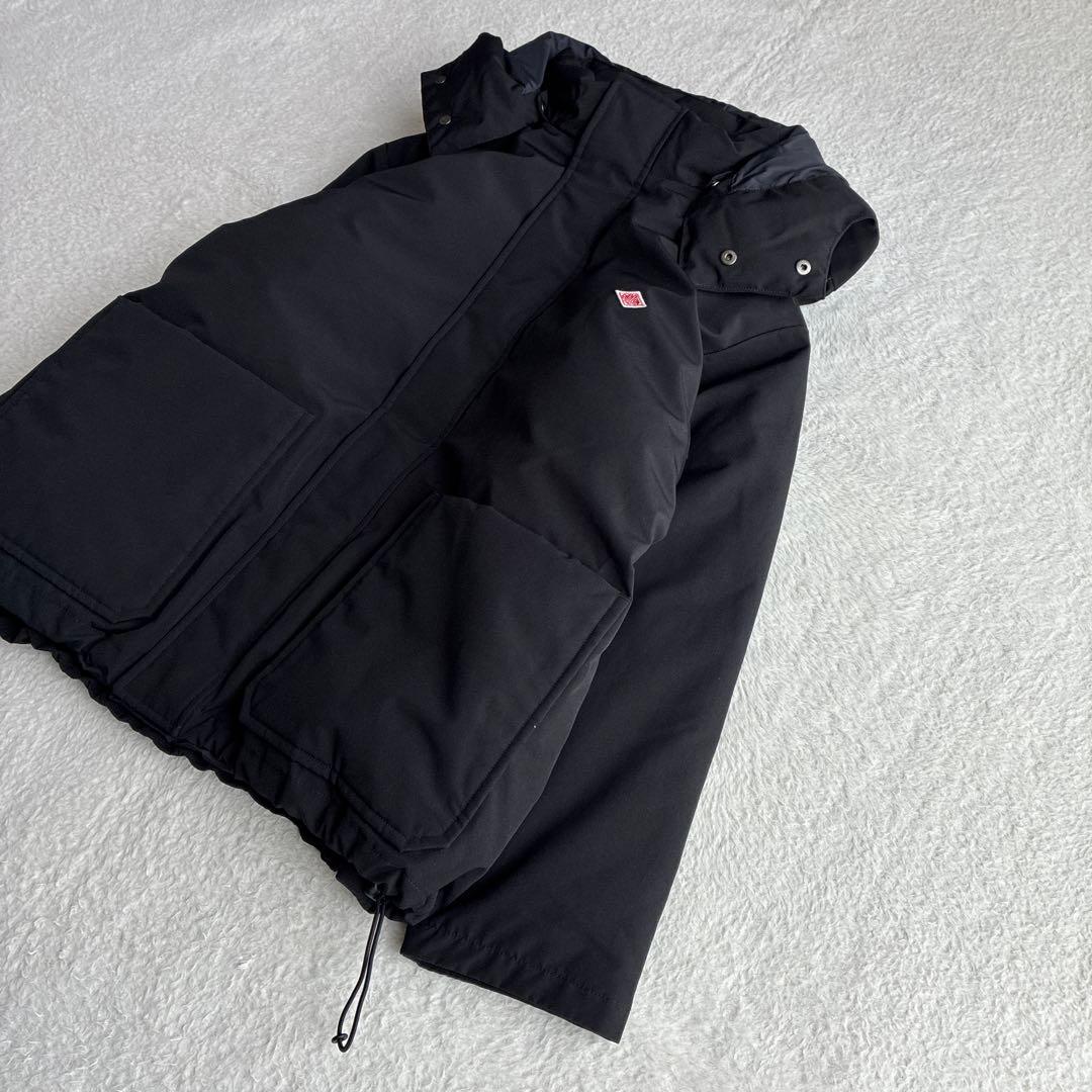 美品 ダントン Bshop 撥水 フード付き ダウンジャケット 黒 レディース