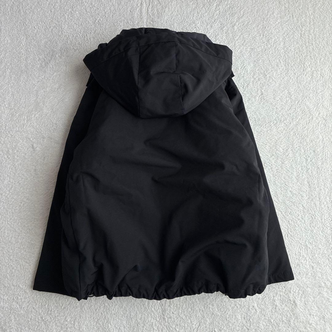 美品 ダントン Bshop 撥水 フード付き ダウンジャケット 黒 レディース