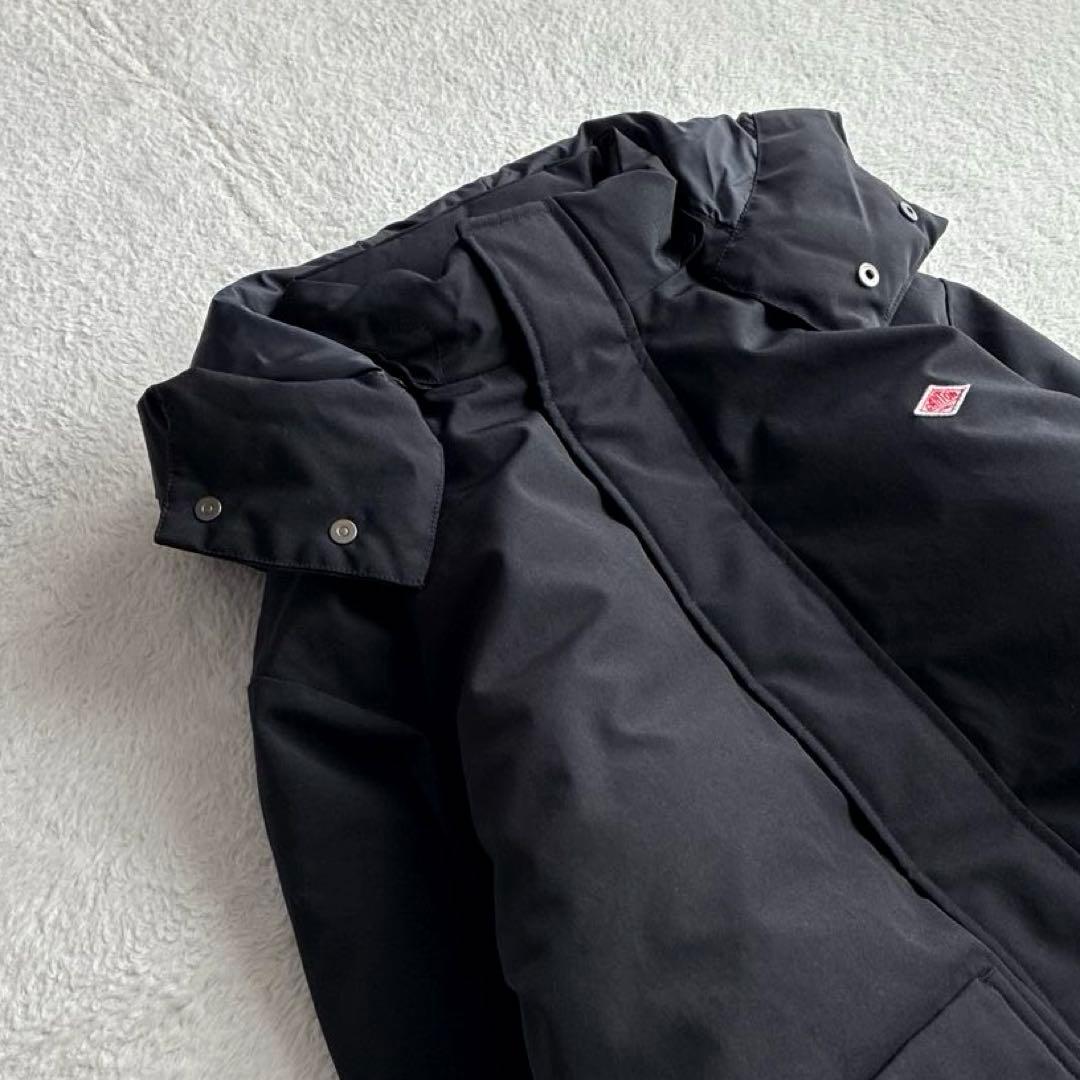 美品 ダントン Bshop 撥水 フード付き ダウンジャケット 黒 レディース