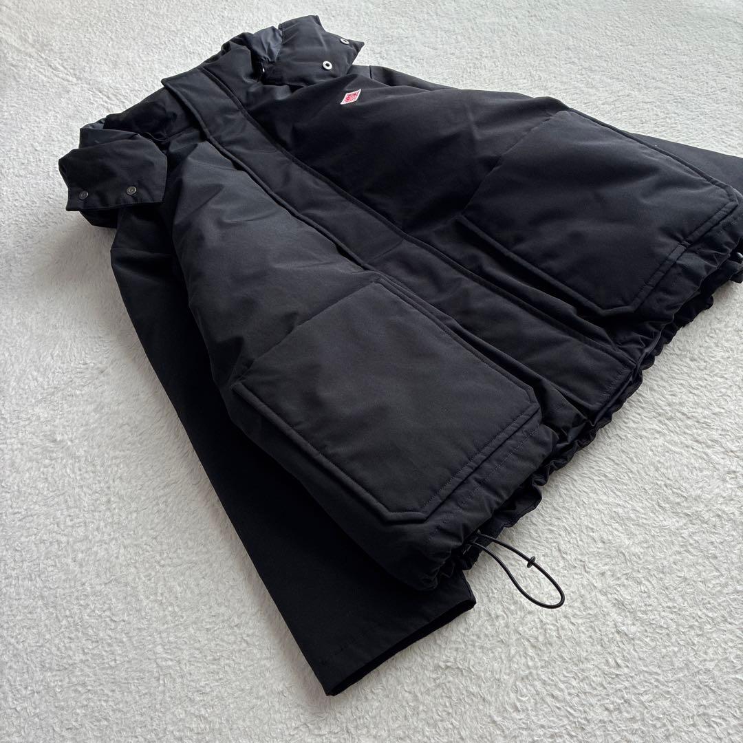 美品 ダントン Bshop 撥水 フード付き ダウンジャケット 黒 レディース