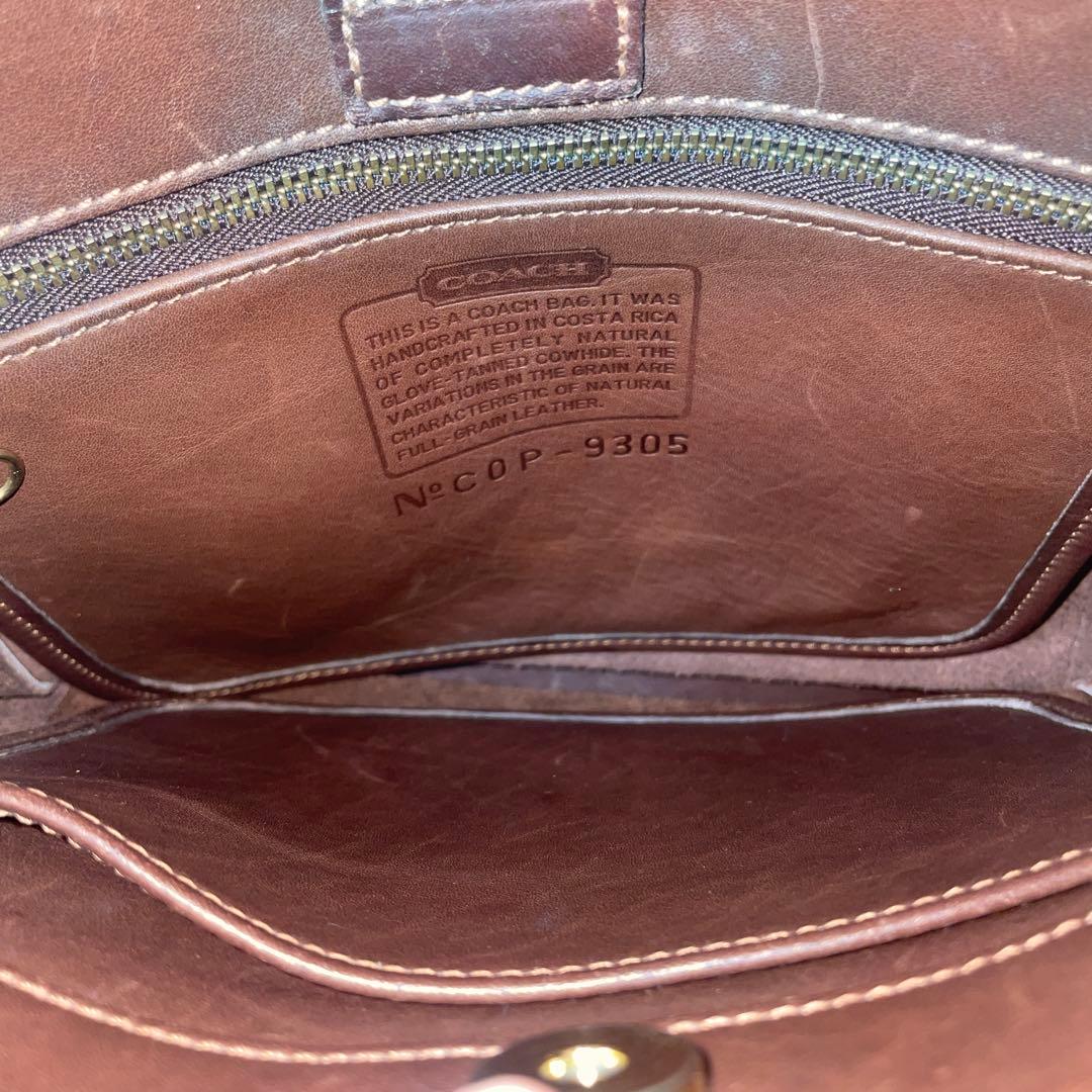 【美品】 OLD COACH オールドコーチ トートバッグ ブラウン 9305