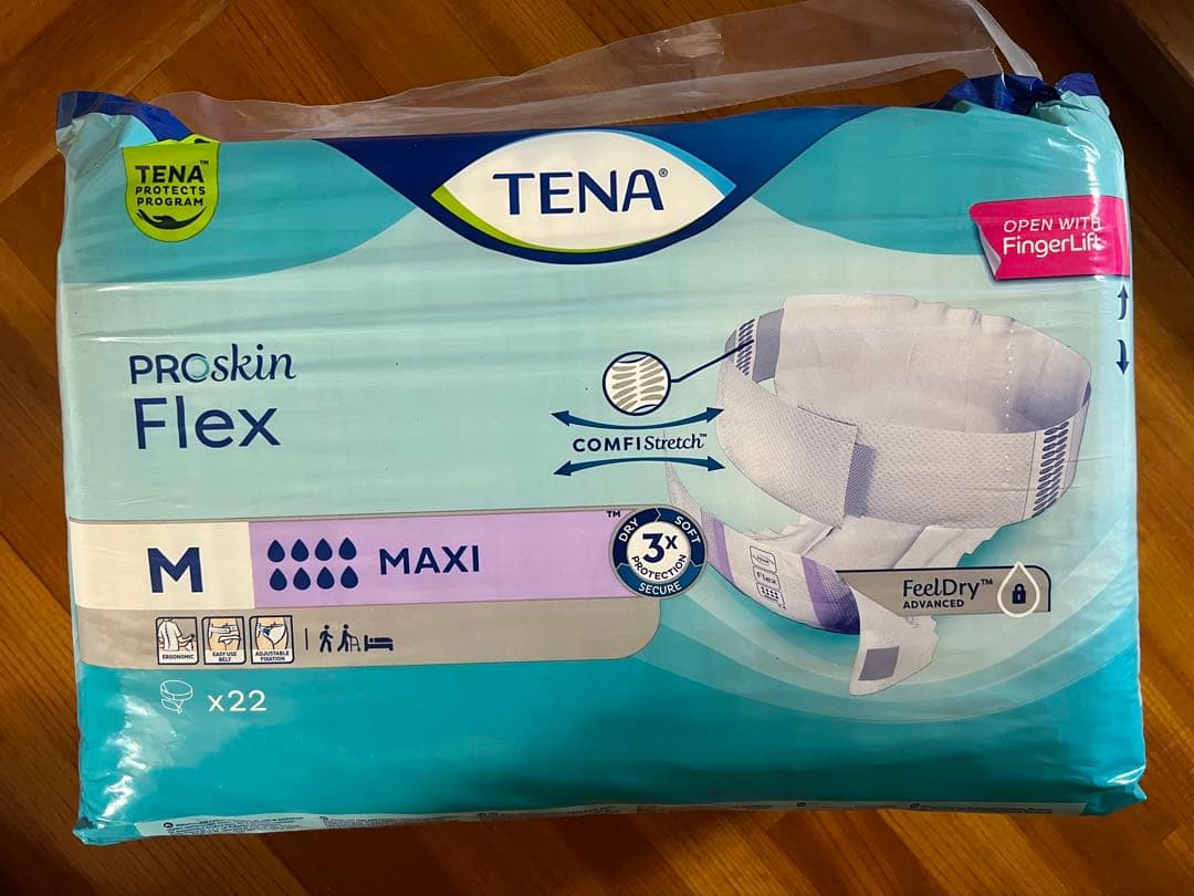 TENA PROskin Flex Mサイズ MAXI 22枚入り×4パック