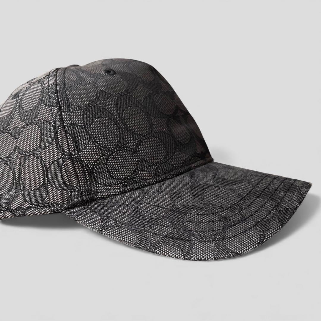 現行モデル 未使用品 コーチ キャップ シグネチャー ハット 帽子 ブラック