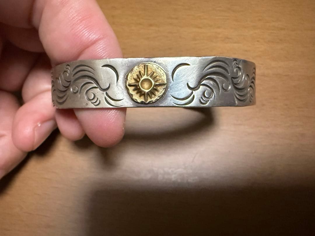 最終値下げ　アリゾナフリーダム　B-28 シルバー×K18バングル