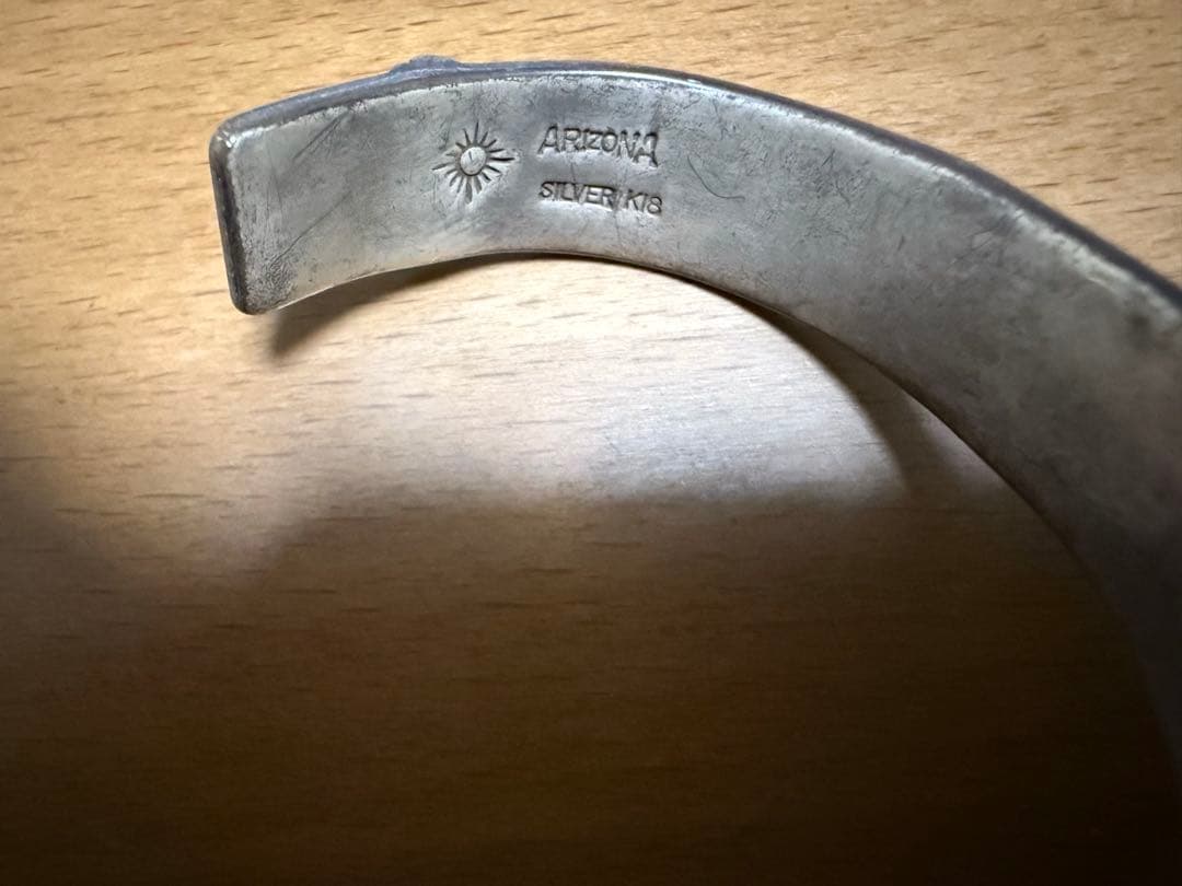 最終値下げ　アリゾナフリーダム　B-28 シルバー×K18バングル