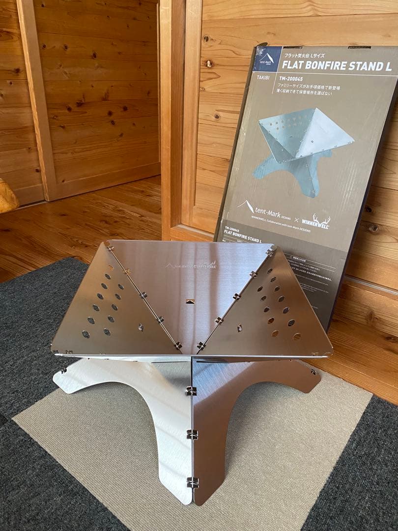 新品　テンマクデザイン　フラット焚き火台 Lサイズ