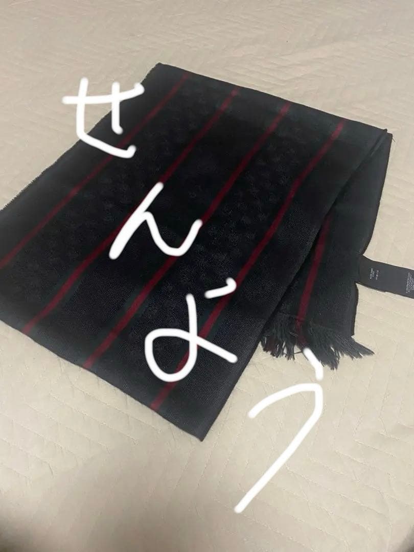 GUCCI グッチ シェリーライン GG柄　ウール　シルク　フリンジ　マフラー