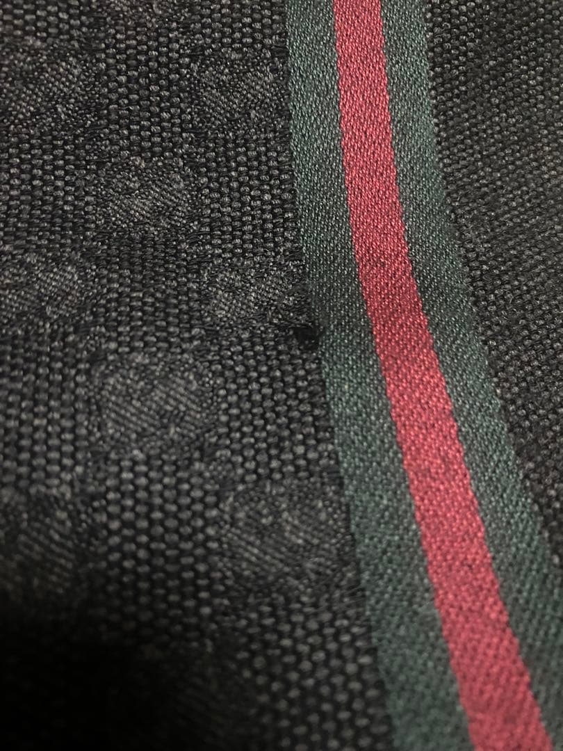 GUCCI グッチ シェリーライン GG柄　ウール　シルク　フリンジ　マフラー