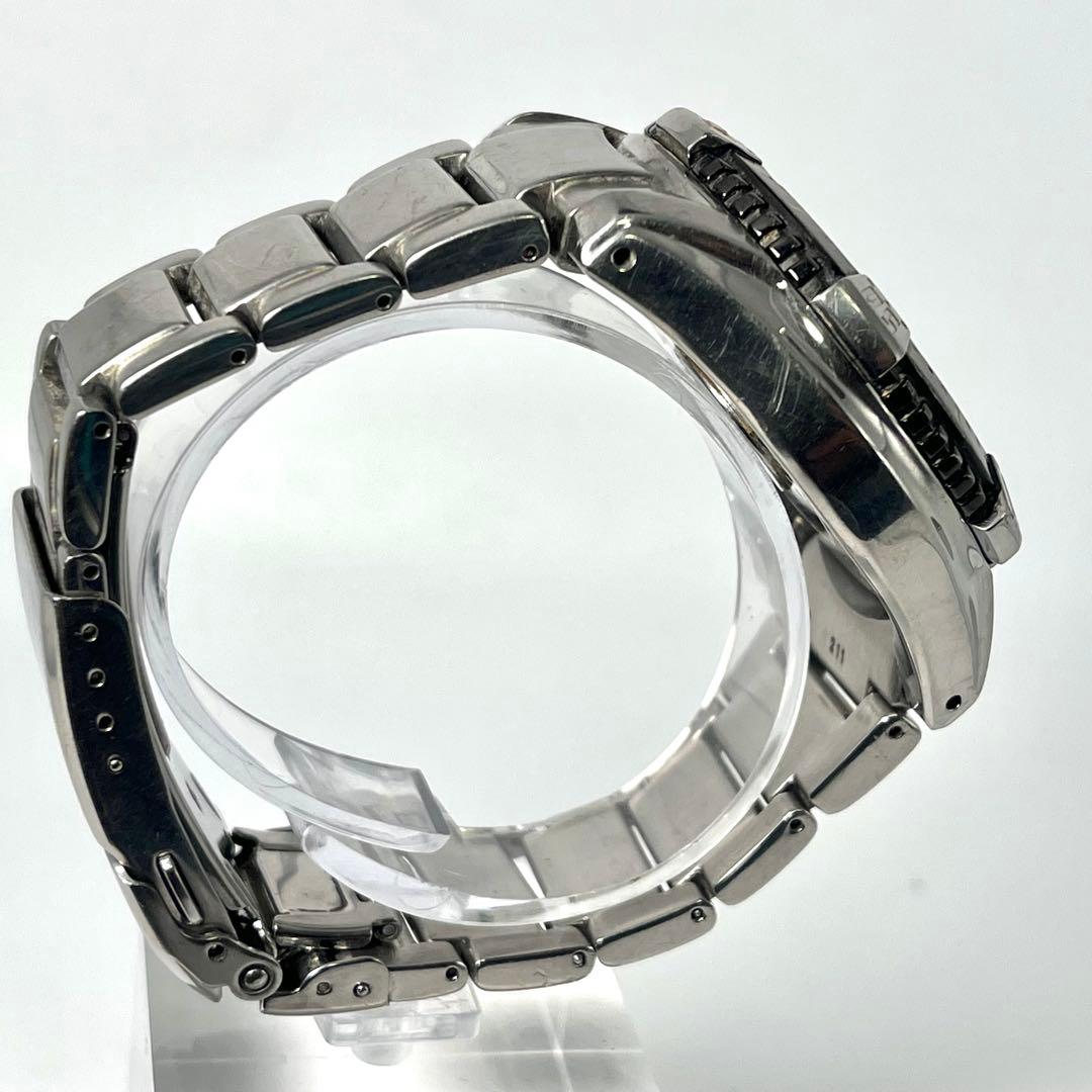 【稼働】セイコー ダイバーズウォッチ デイト V157-0AS0 腕時計