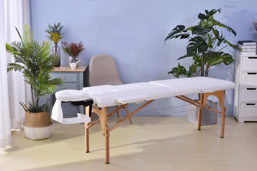 グレー マッサージベッド 折りたたみ コンパクト超軽量エステベッドマッサージ台