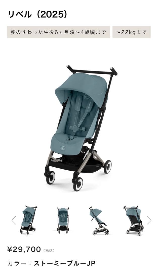 さやちゃん♡　室内での試乗のみ【リベル2025】ストーミーブルー　バー付き