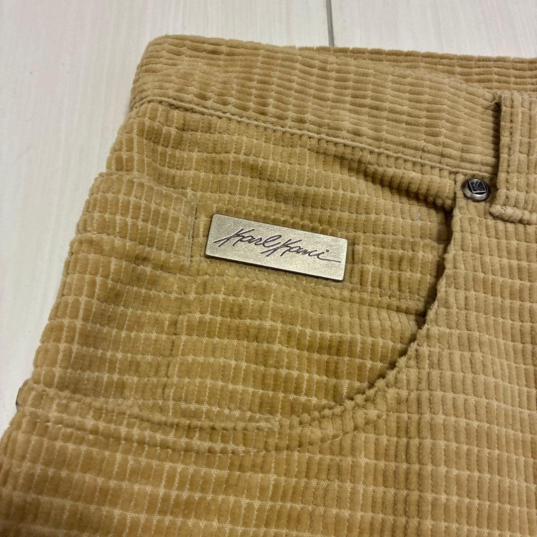 90'sビンテージ古着！Karl Kani コーデュロイ バギーパンツ ベージュ