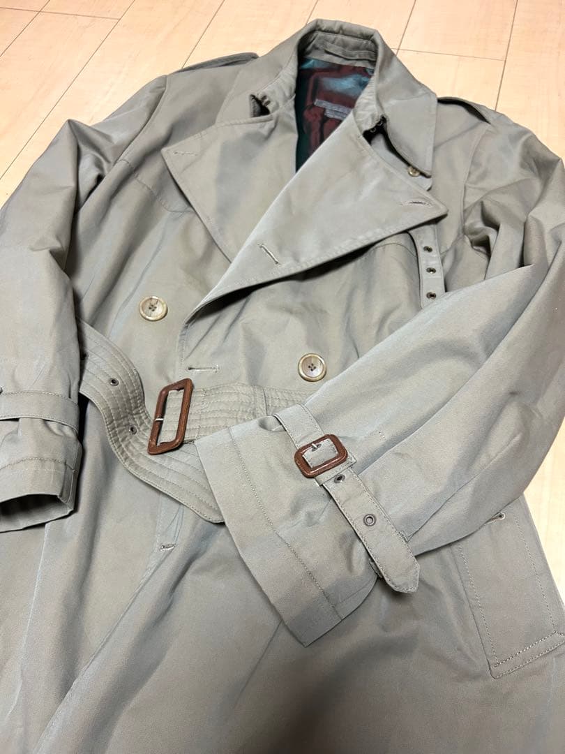 希少 英国製 ブルックスブラザーズ 70s ヴィンテージ トレンチコート 42