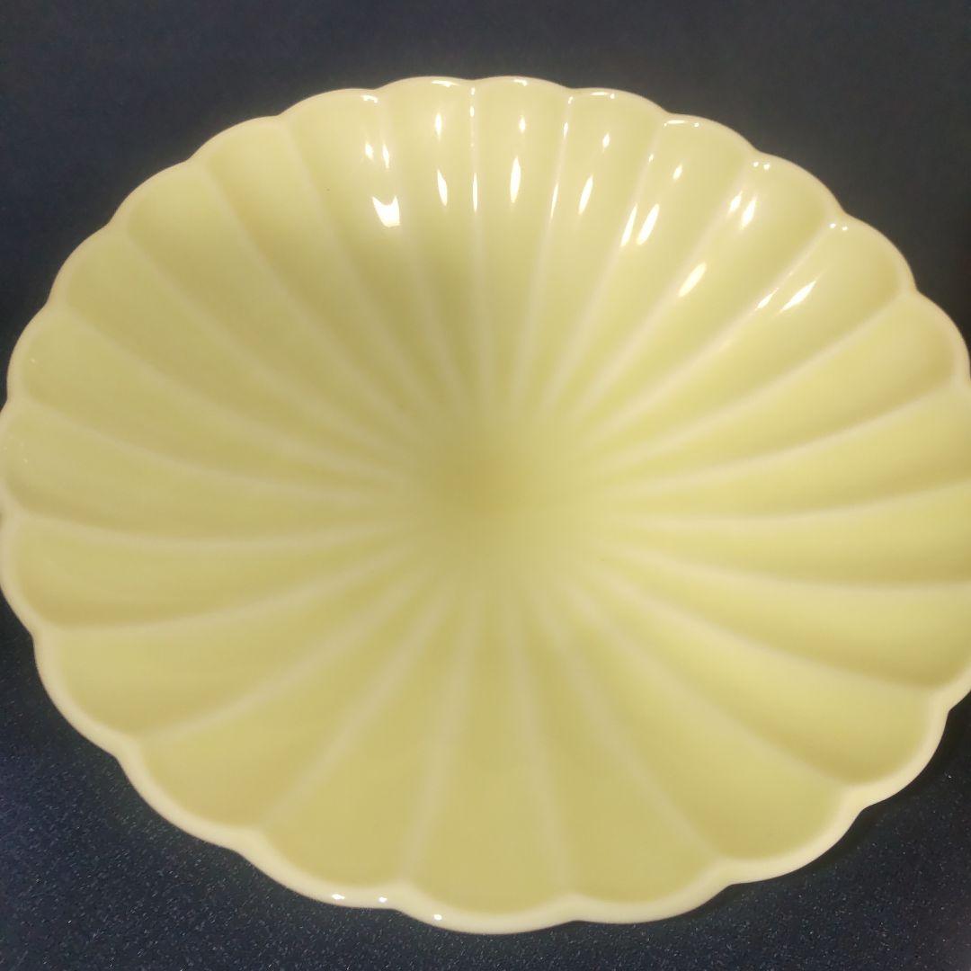 深川製磁 3色 菊割 小鉢 輪花 ピンク イエロー ベージュ