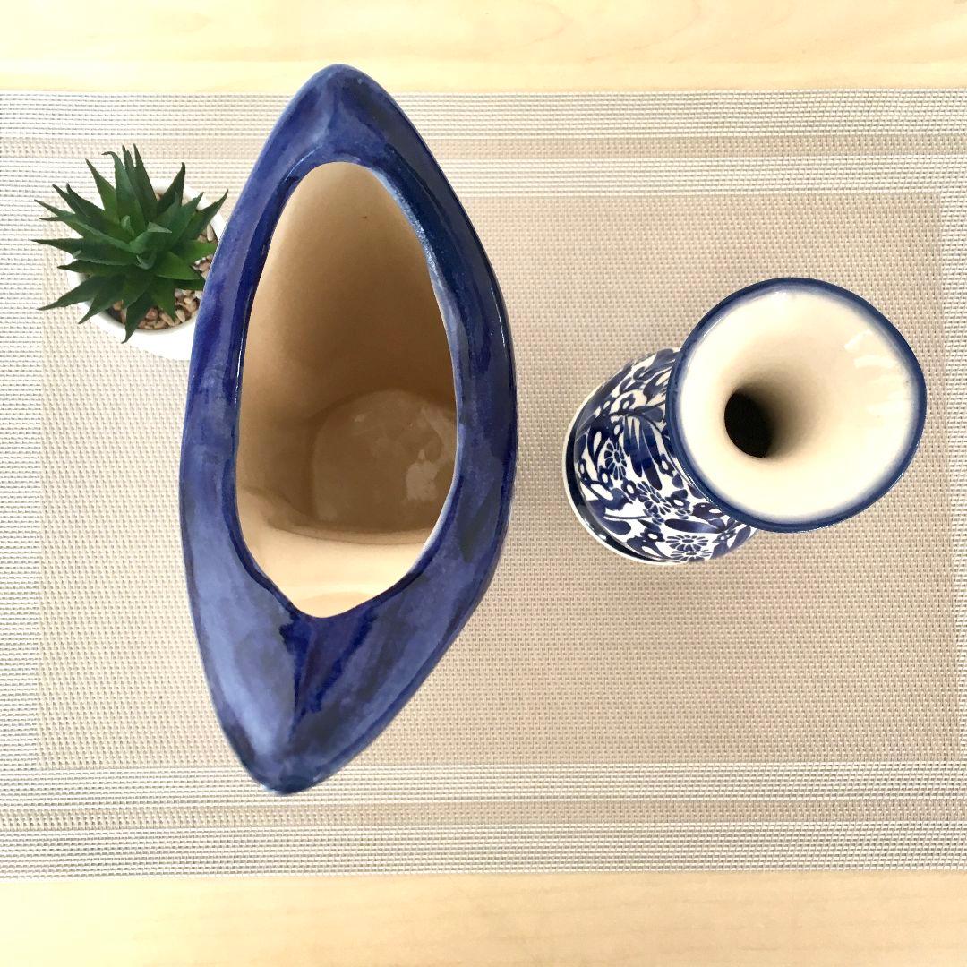 新品　ポーランド食器　お洒落な形の花瓶　ティルチ　TRYCZ　ハンドメイド　陶器