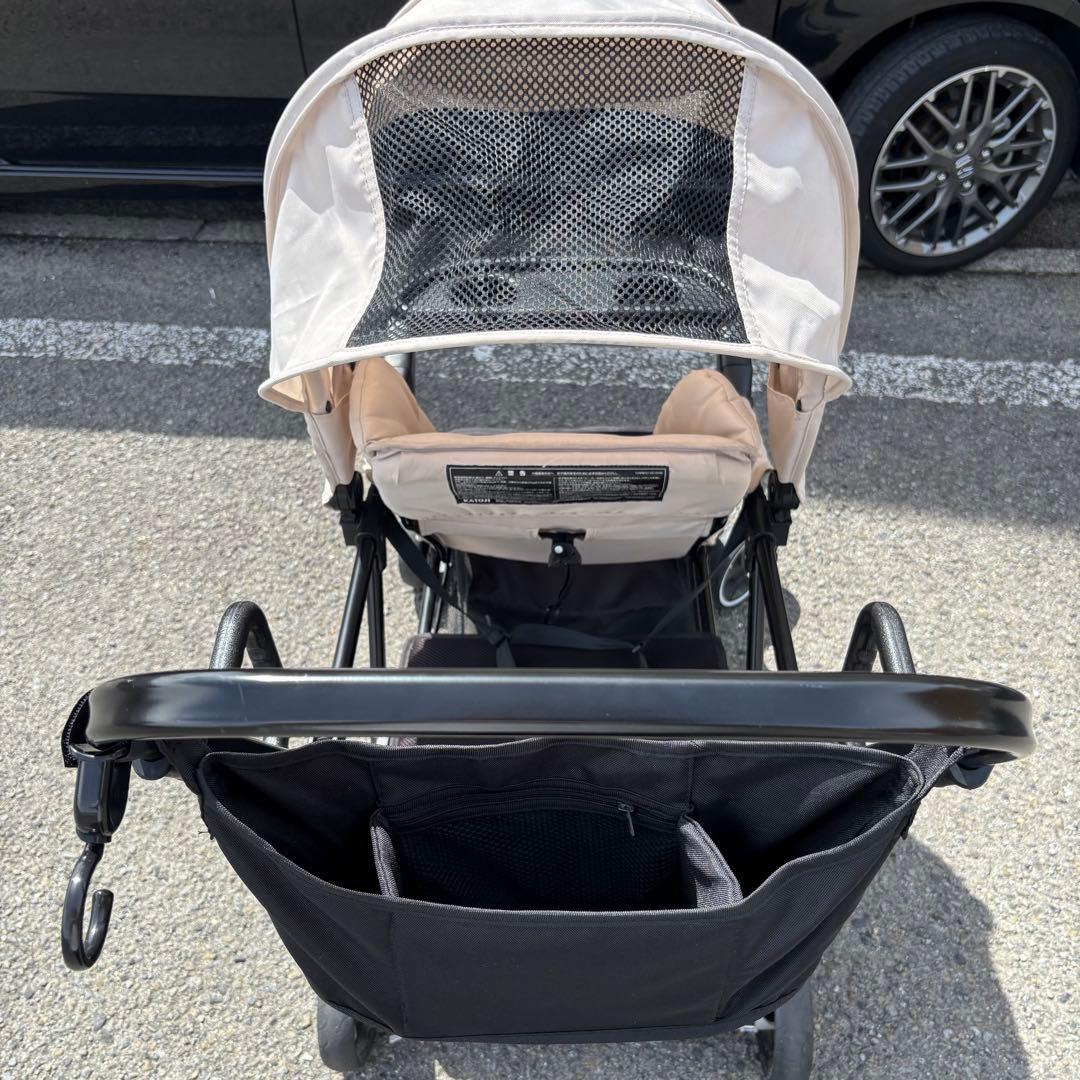 ［格安］KATOJI 2人乗りベビーカー ベージュ