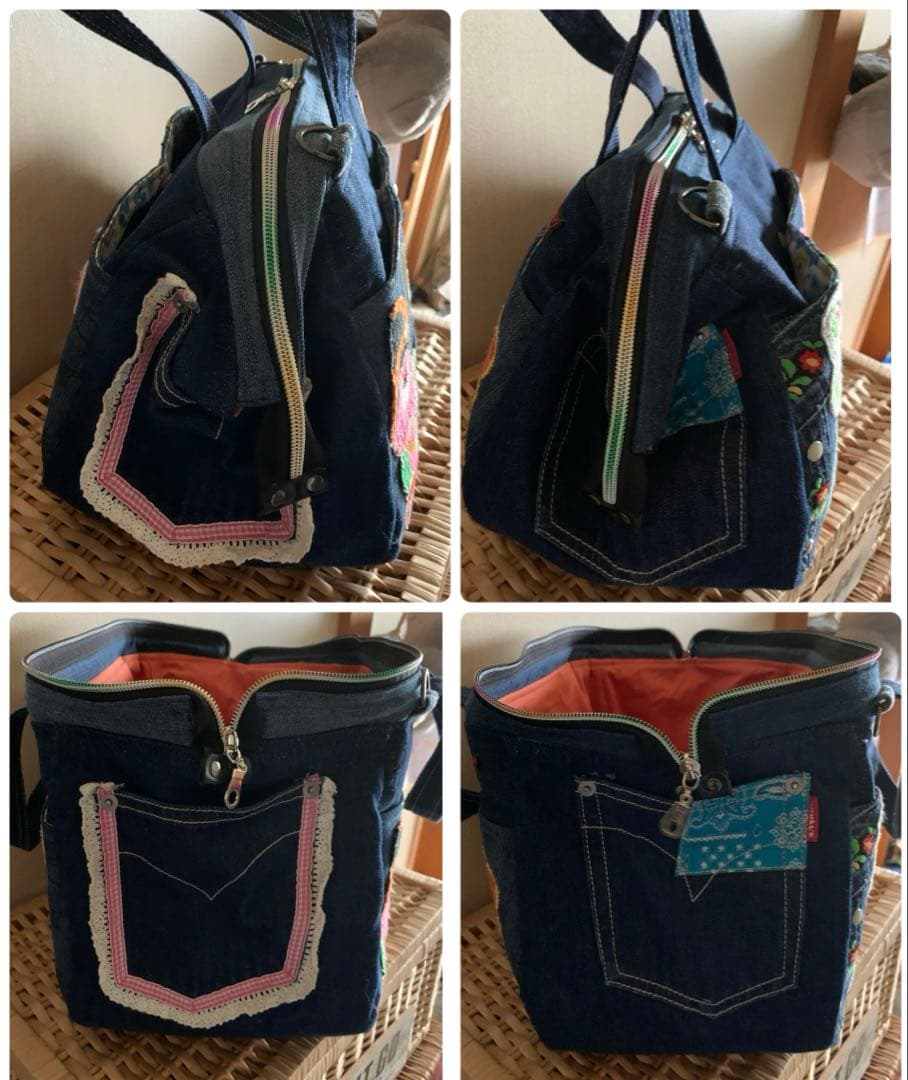 【SA】ワイヤー口金ボストンバッグ(L)×3